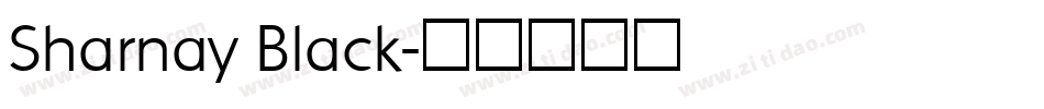 Sharnay Black字体转换